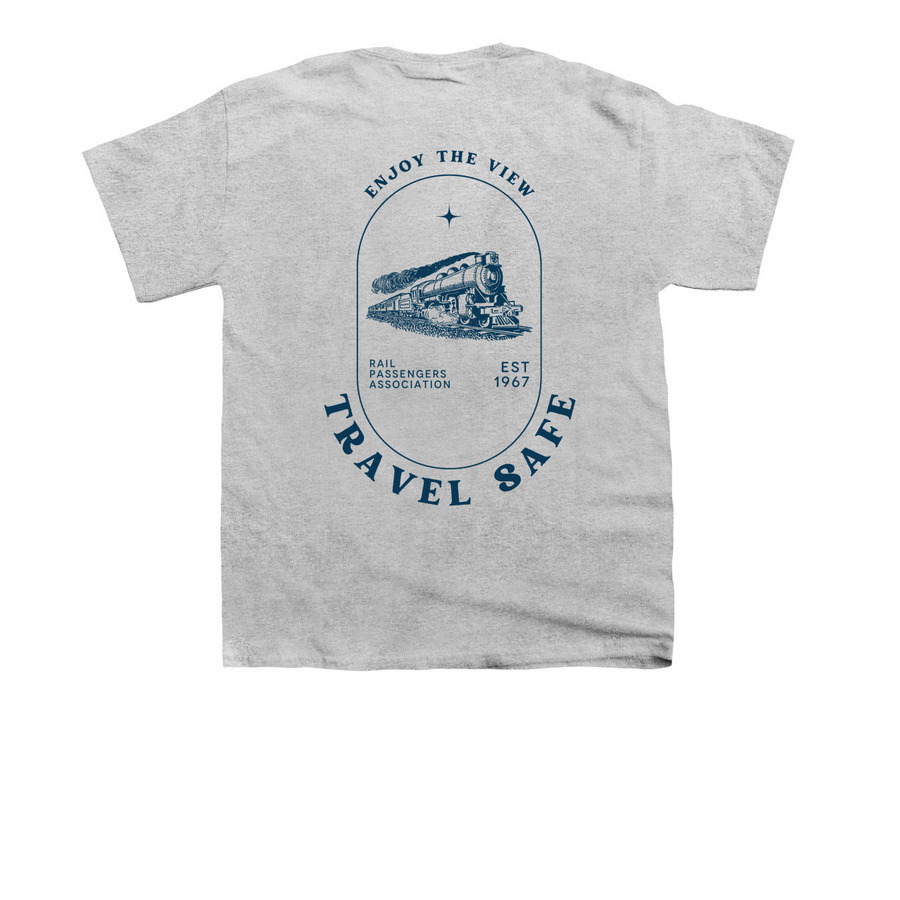 Enjoy The View, a Sport Grey Youth Unisex Tee (back-view)