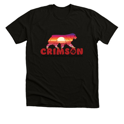 Crimson MAS, a Solid Black Blend Premium Unisex Tee