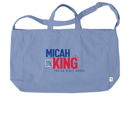 Micah King Tote Bag, a Elemental Blue Reclaimist G2G Tote Bag
