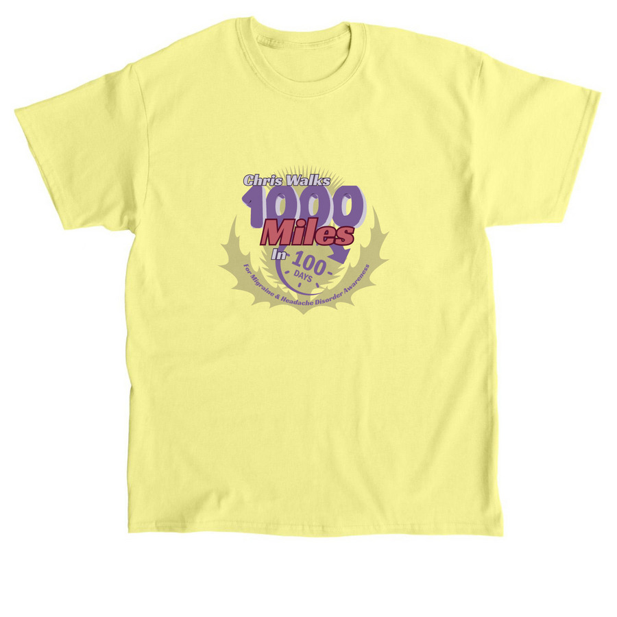 Chris Will Walk 1000 Miles, a Cornsilk Classic Unisex Tee