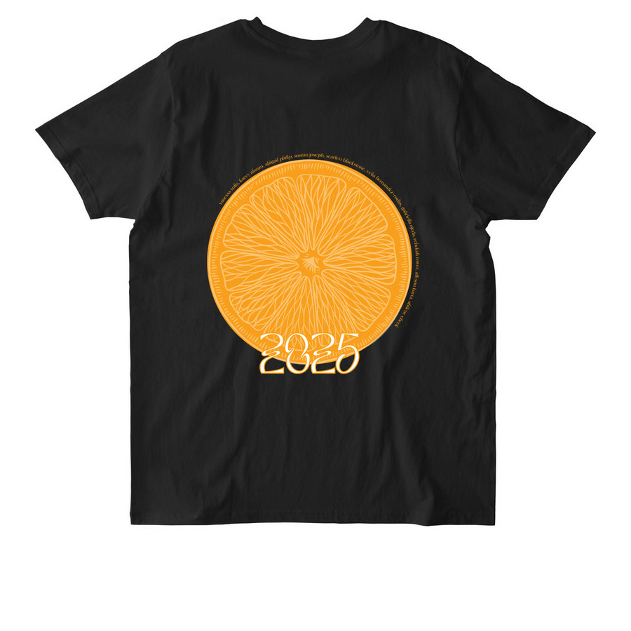 The Orange (2025), a Black Stanley/Stella Unisex Rocker Tee (back-view)