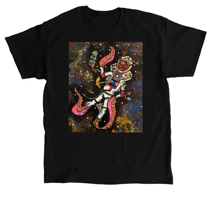 Transormation in Space, a Black Classic Unisex Tee