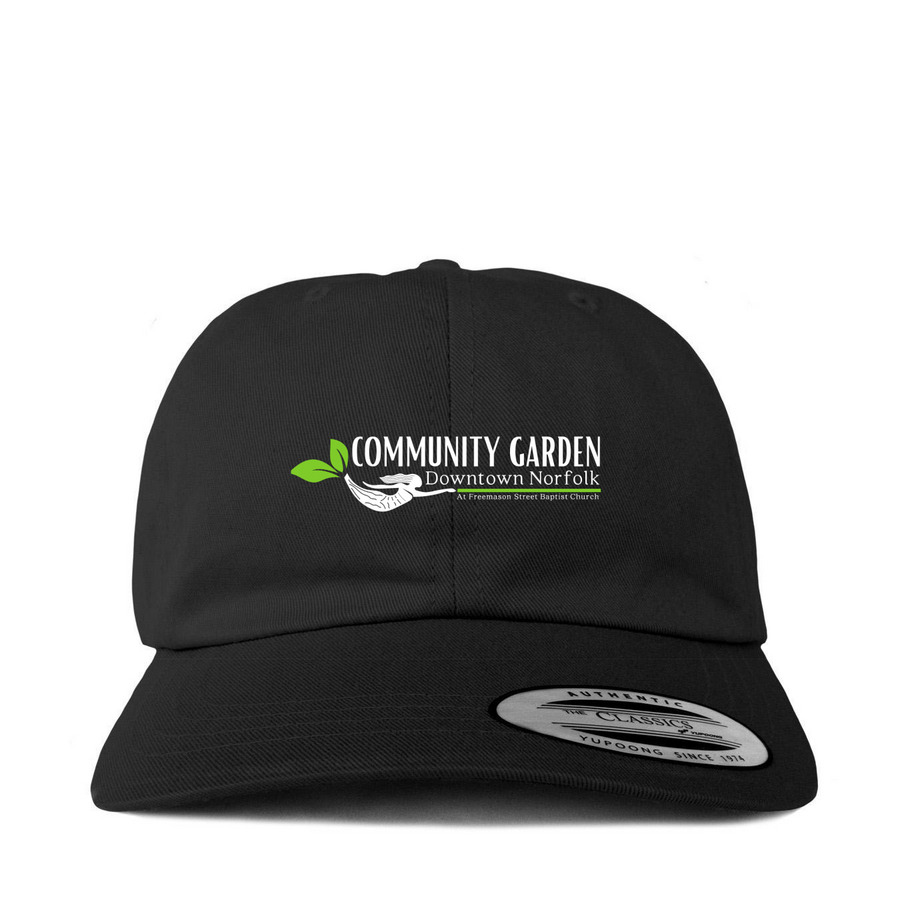 Downtown Norfolk Community Garden Hat Sale, a Black Printed Classic Baseball Cap