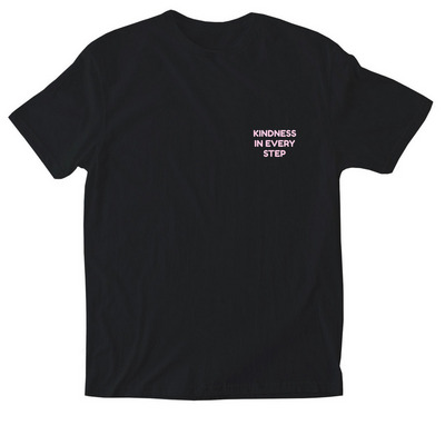 Kindness in Every Step&nbsp;, a Black Softstyle Cotton Tee
