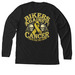Bikers Against Cancer, a Solid Black Blend Premium Long Sleeve Tee (back-view)