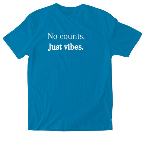 Just vibes., a Sapphire Softstyle Cotton Tee