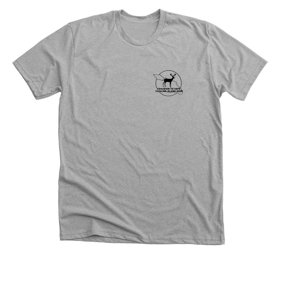Coalition to Save Catalina Island Deer, a Athletic Heather Premium Unisex Tee