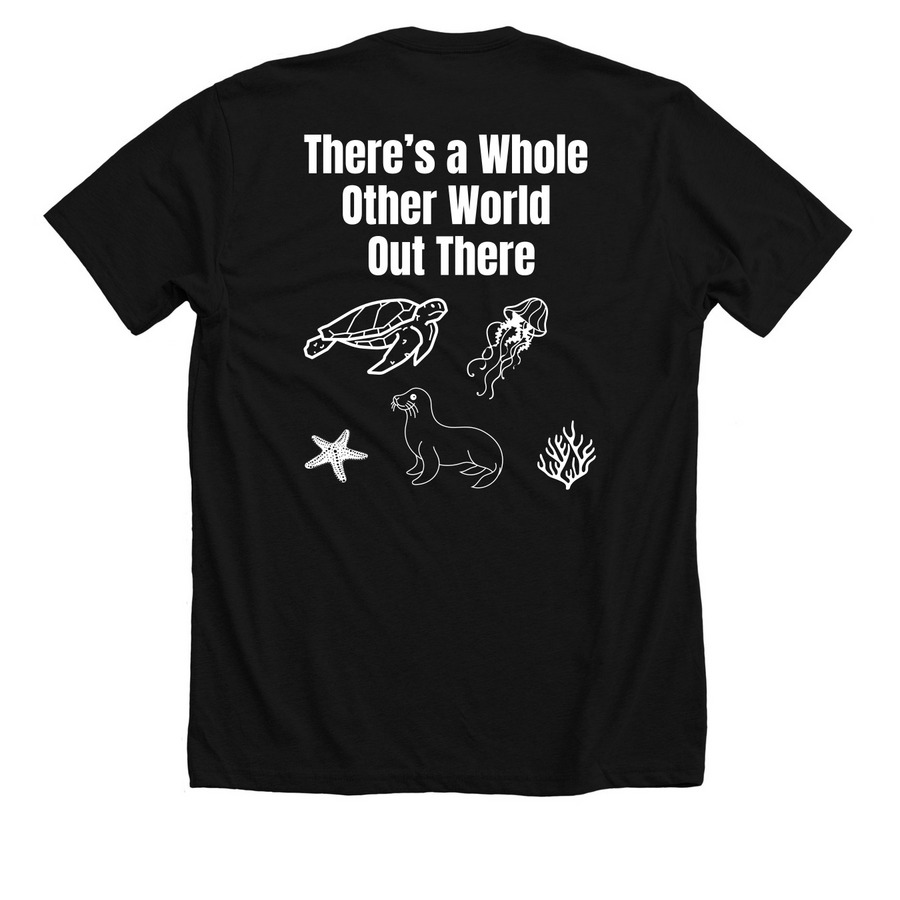 Gal?pagos Islands Trip, a Solid Black Blend Premium Unisex Tee (back-view)
