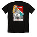 Cowgirl Killer, a Solid Black Blend Premium Unisex Tee (back-view)