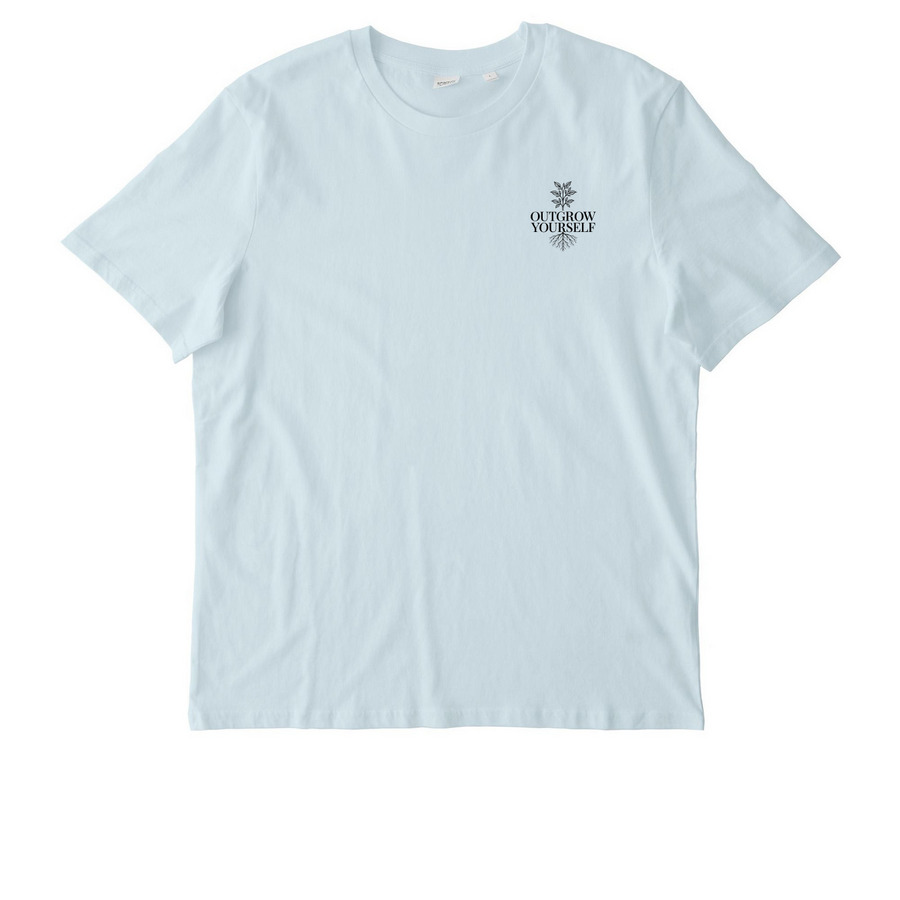 Rooted in Growth. Giving Back with Purpose!, a Blue Ice Stanley/Stella Unisex Creator 2.0 Tee
