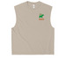 One Community, Many Breeds, a Faded Bone Heavyweight Garment Dye Muscle Tee