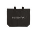 WE ARE GFWC Tote bag, a Deep Black Cotton Canvas Tote Bag (back-view)