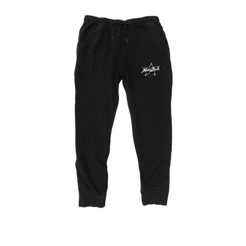 MotoZack Pants/PJ, a Black Midweight Fleece Joggers