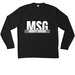 MSG long sleeve&nbsp;, a Black Unisex Performance Long Sleeve Tee