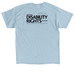 Community Over Confinement, a Light Blue Classic Unisex Tee (back-view)