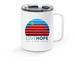 Sunrise Logo Travel Mug, a White Stainless Steel Travel Mug