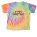 If Found, a Eternity Youth Tie Dye Tee (back-view)