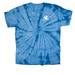Doberman Head, a Baby Blue Classic Tie Dye Tee