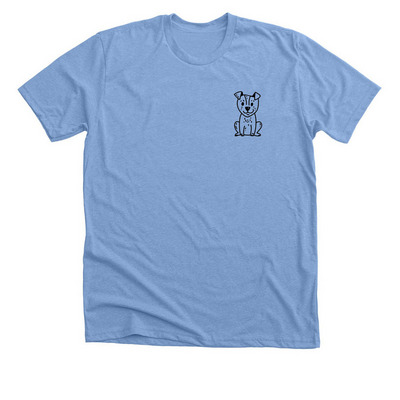 Adopted Is My Favorite Breed: Dog, a Heather Carolina Blue Premium Unisex Tee