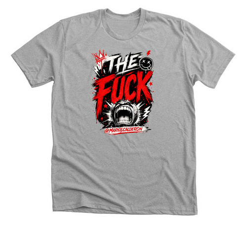 The F*ck!, a Athletic Heather Premium Unisex Tee