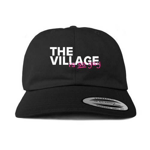 Gay "The Village" Hat, a Black Printed Classic Baseball Cap