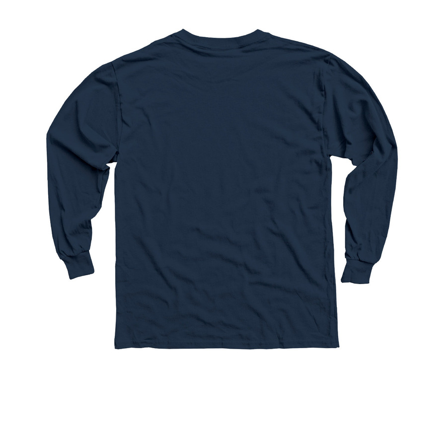 Cookeville New Colossus Academy, a Navy Youth Long Sleeve Tee (back-view)