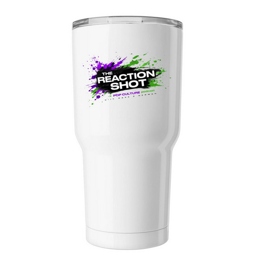 REACTION SHOT TUMBLER., a White Insulated Tumbler