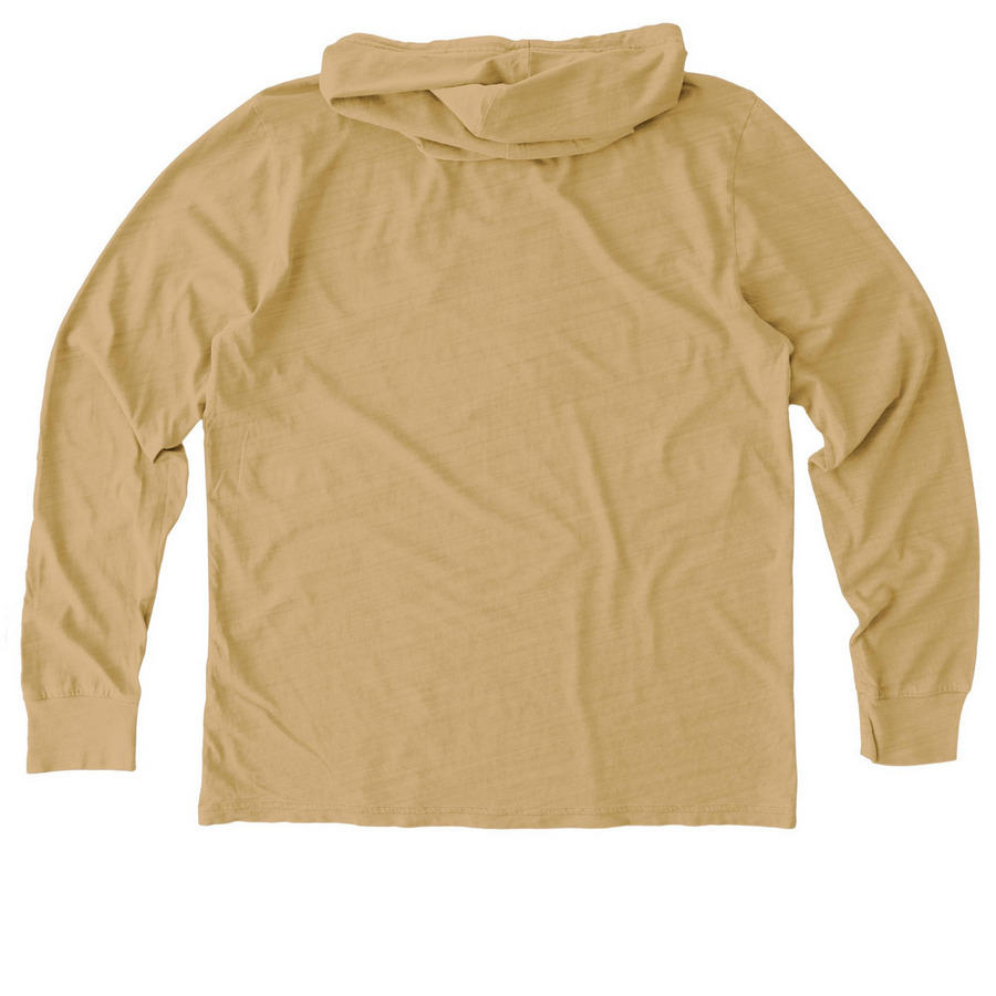 Nebraska Recycling Council Tops&nbsp;, a Golden Wheat Allmade Organic Cotton Mineral Dye Hoodie Tee (back-view)