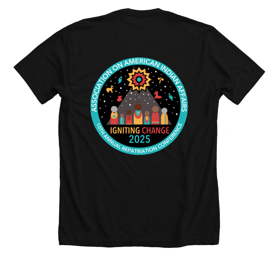 Repatriation Supporter CSP, a Solid Black Blend Premium Unisex Tee (back-view)