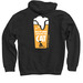 Hold My Drink, I Gotta Pet This Cat, a Black Pullover Hoodie (back-view)