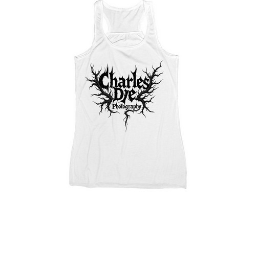 Charles Dye Photography, a White Women's Racerback