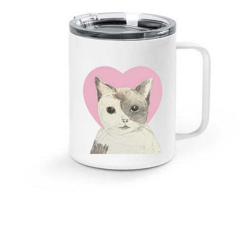 Patch's legacy stainless steel travel cup, a White Stainless Steel Travel Mug