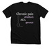 Chronic Pain Warrior AKA Spoonie, a Solid Black Blend Premium Unisex Tee