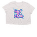 The Fayeza, a Heather Dust Women?s Flowy Cropped Tee