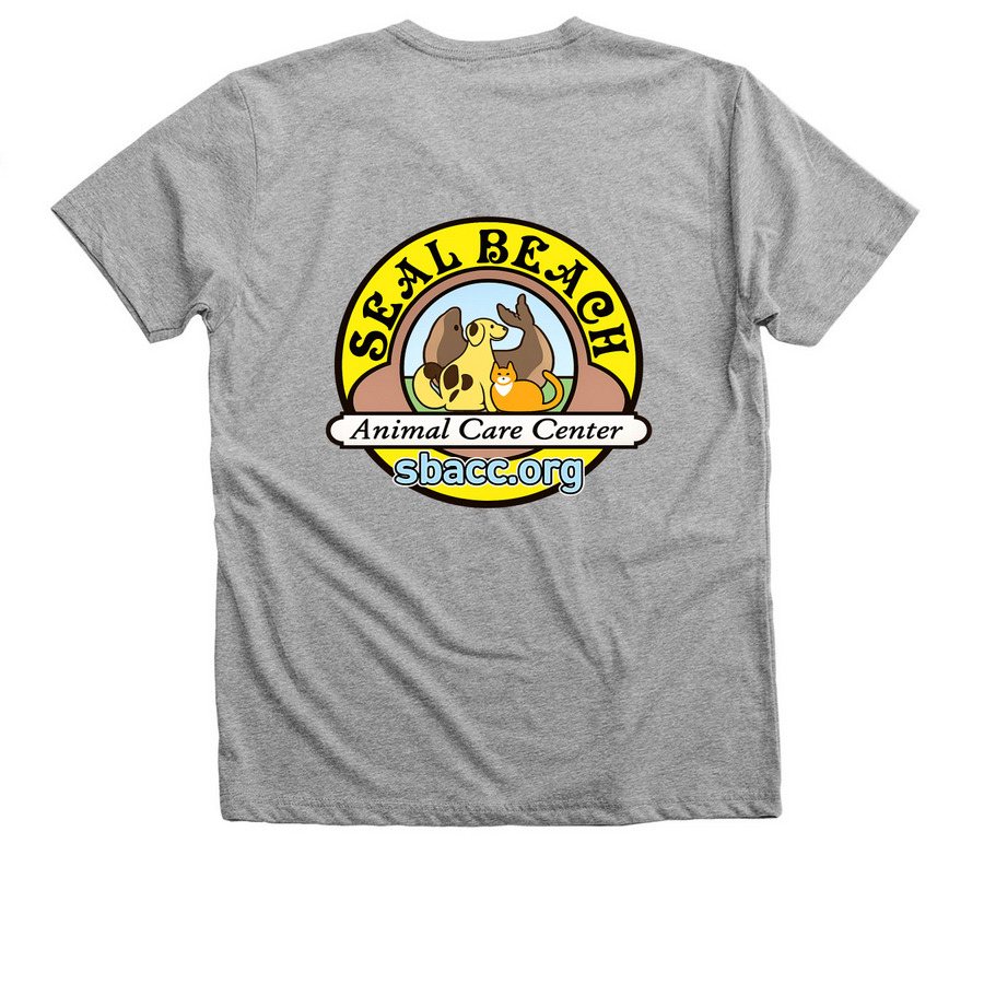 SBACC Cat Mom V-Neck, a Athletic Heather Premium V-Neck Tee (back-view)
