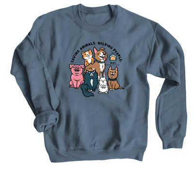 Graphic Crewneck&nbsp;, a Indigo Crewneck Sweatshirt