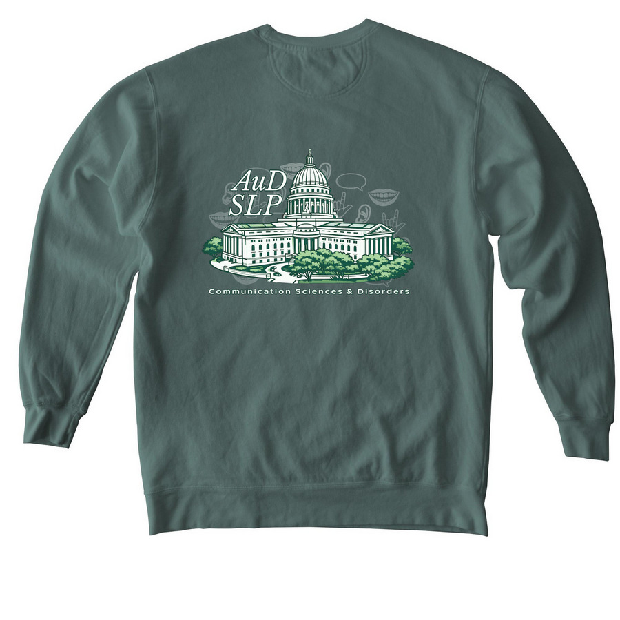 NSSLHA Capitol, a Blue Spruce Comfort Colors Crewneck Sweatshirt (back-view)