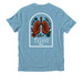7 East&nbsp;, a Arctic Blue Allmade Organic Cotton Unisex Tee (back-view)