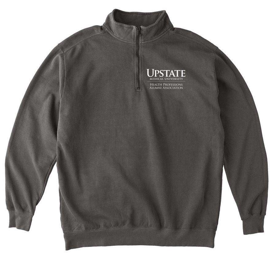 Retro CHP Alumni Gear, a Pepper Comfort Colors Quarter Zip Pullover