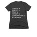 Relationship Goals, a Charcoal Women's Slim Fit Tee