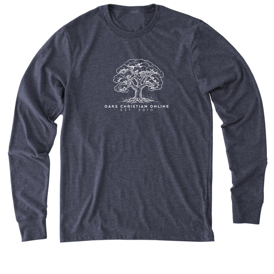 Planted Tree Line, a Rebel Blue Allmade Eco Triblend Long Sleeve Tee