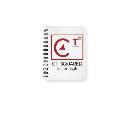 CT Squared Notebook, a White Spiral Notebook