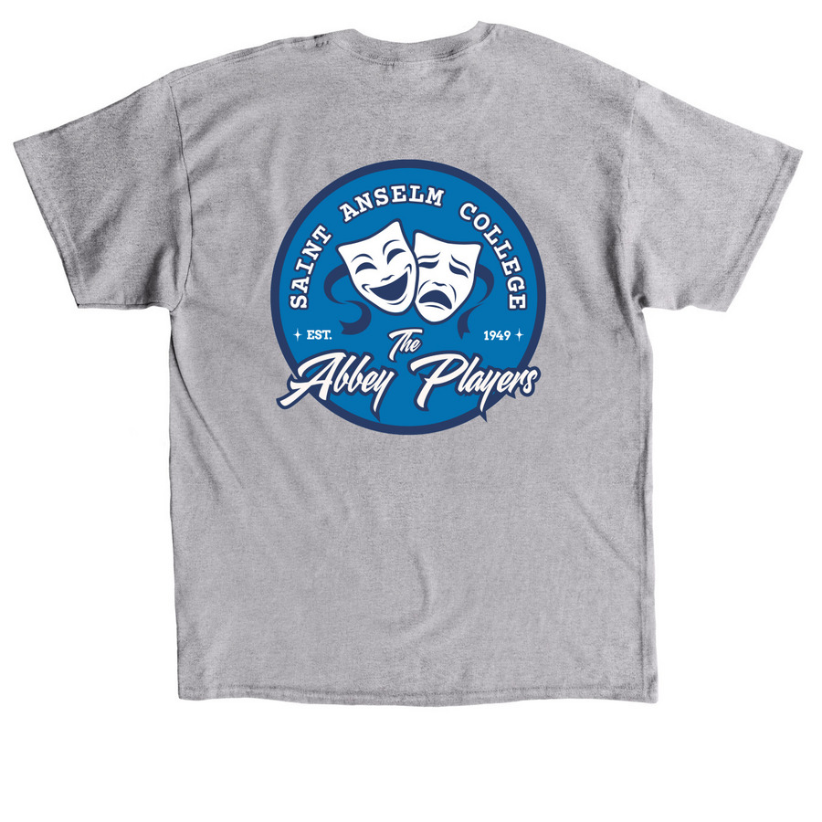 Abbey Players Classic Tee, a Sport Grey Classic Unisex Tee (back-view)