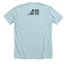 Adopt Today, a Heather Ice Blue Premium Unisex Tee (back-view)