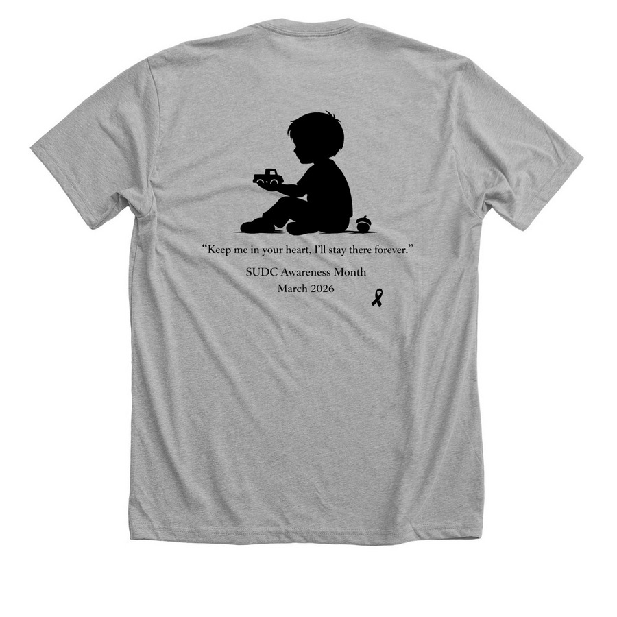 William Forever 4, a Athletic Heather Premium Unisex Tee (back-view)