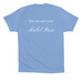 Resilient Rose, a Carolina Blue Premium Cotton Tee (back-view)