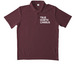 White Logo Polo, a Maroon Unisex Performance Polo