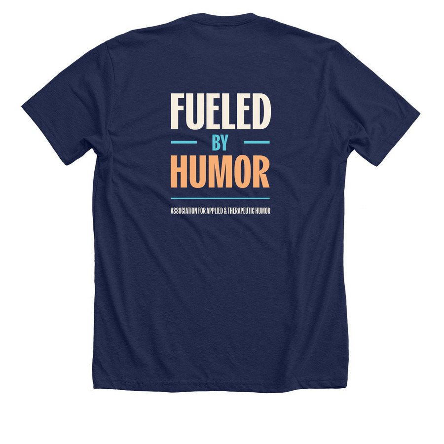 Built for Hard Places, a Solid Navy Blend Premium Unisex Tee (back-view)