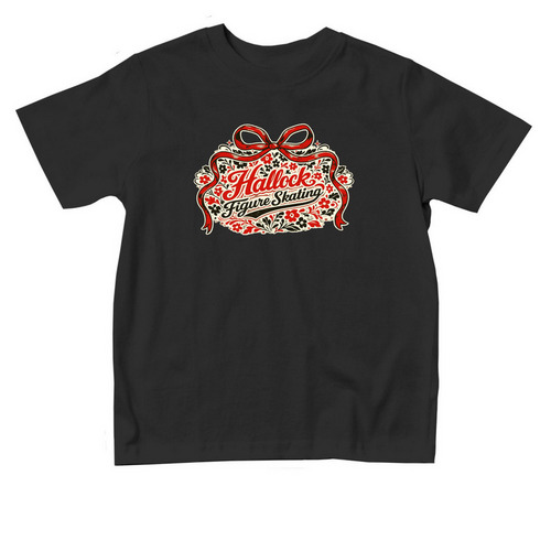 Toddler Floral Skating, a Black Toddler Tee