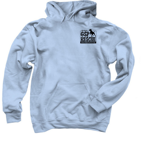 MDGSP Rescue- Fall '24 Fundraiser, a Light Blue Pullover Hoodie